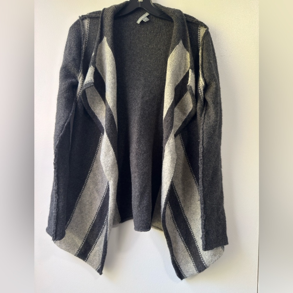 James Perse Black and Gray Women's Cardigan